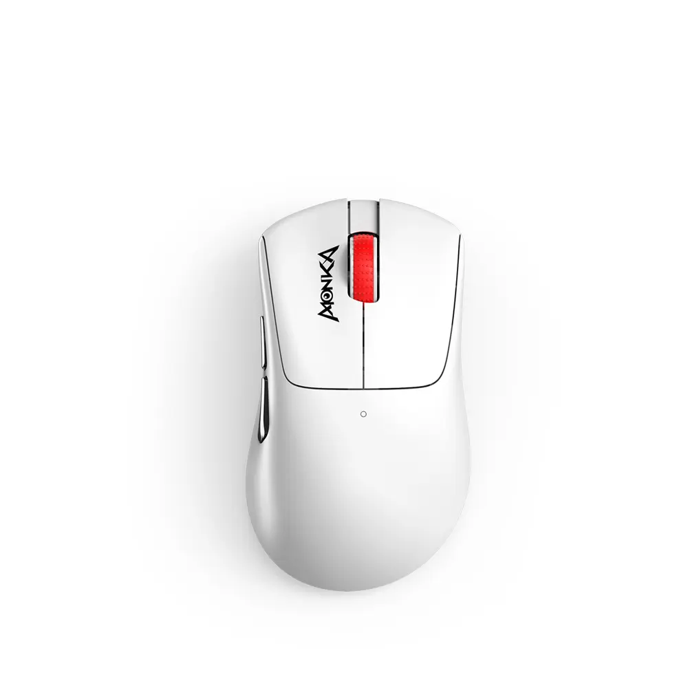 Monka G982W Rapid 12000DPI White Gaming Wireless Mouse