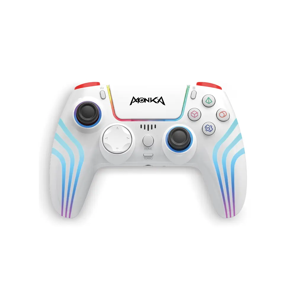Monka GT-96 Contra PS4/Android/iOS/PC RGB White Wireless Controller (Game Pad)