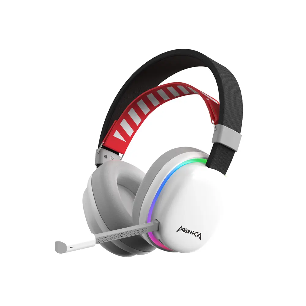 Monka HG9069W Echo Tri-Mode PS5/PS4/Xbox One/PC RGB White Wireless Gaming Headset