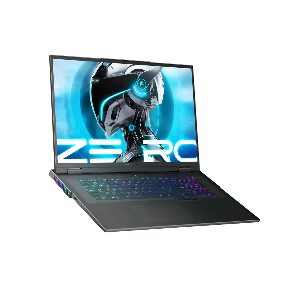 Thunderobot ZERO18 Pro Intel Core Ultra 7-255HX 1TB PCIe 5.0 SSD 32GB DDR5 5600MHz RAM Nvidia RTX 5070 Ti 12GB GDDR7 18" 2.5K (2560×1600) 240Hz 100% DCI-P3 - Windows 11 Home Hummingbird Display Wi-Fi 7 Per-Key RGB Black Gaming Laptop (ZERO18Pro-U7255HX57TE1Q240ARB)