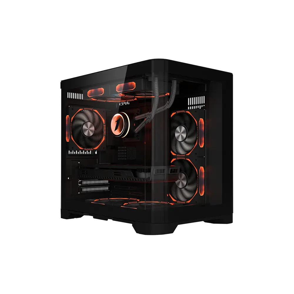 1stPlayer UV5 - Support up to 7 fans Black ATX Case