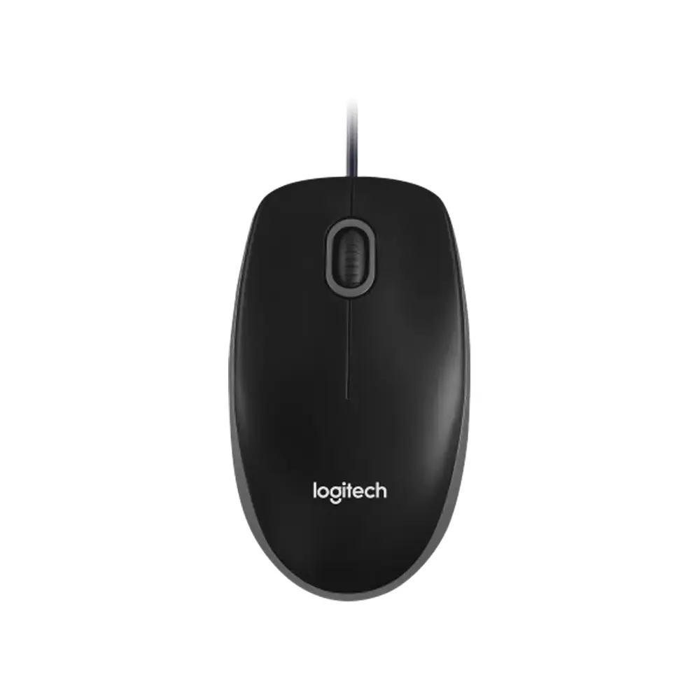LogiTech B100 Business USB Wired Nano Black Optical Mouse 