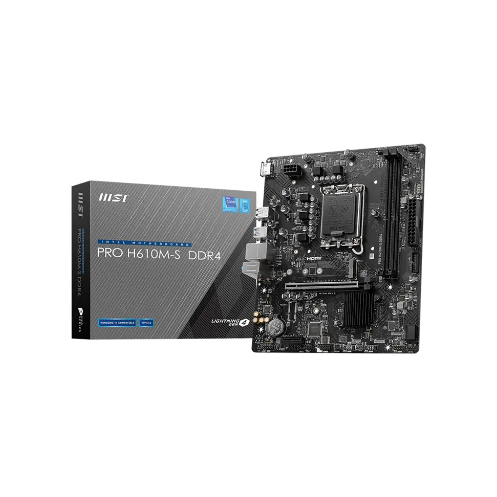 MSI Pro H610M-S DDR4 3200MHZ M-ATX 1700p Motherboard