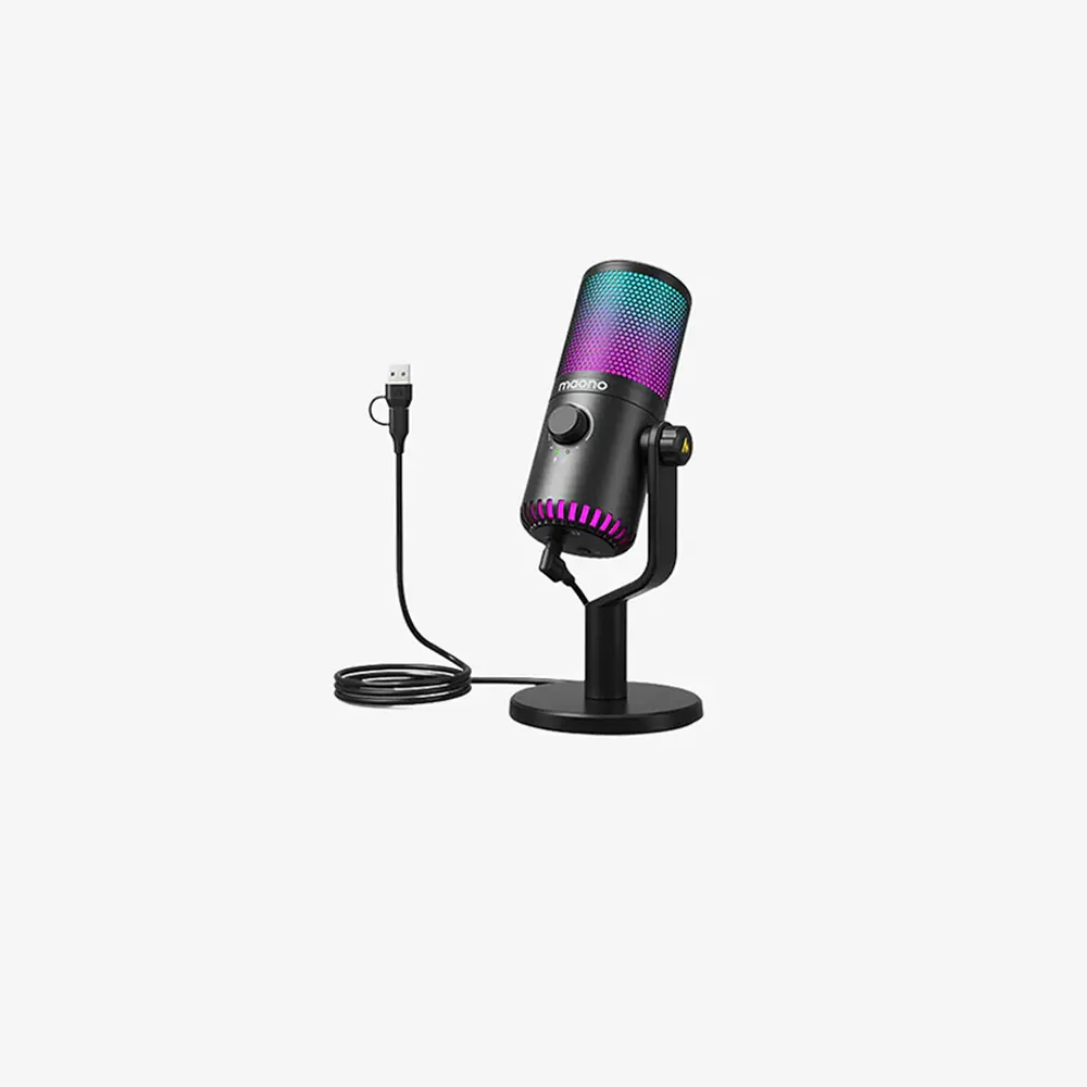 MAONO DM30RGB USB Gaming Microphone - White