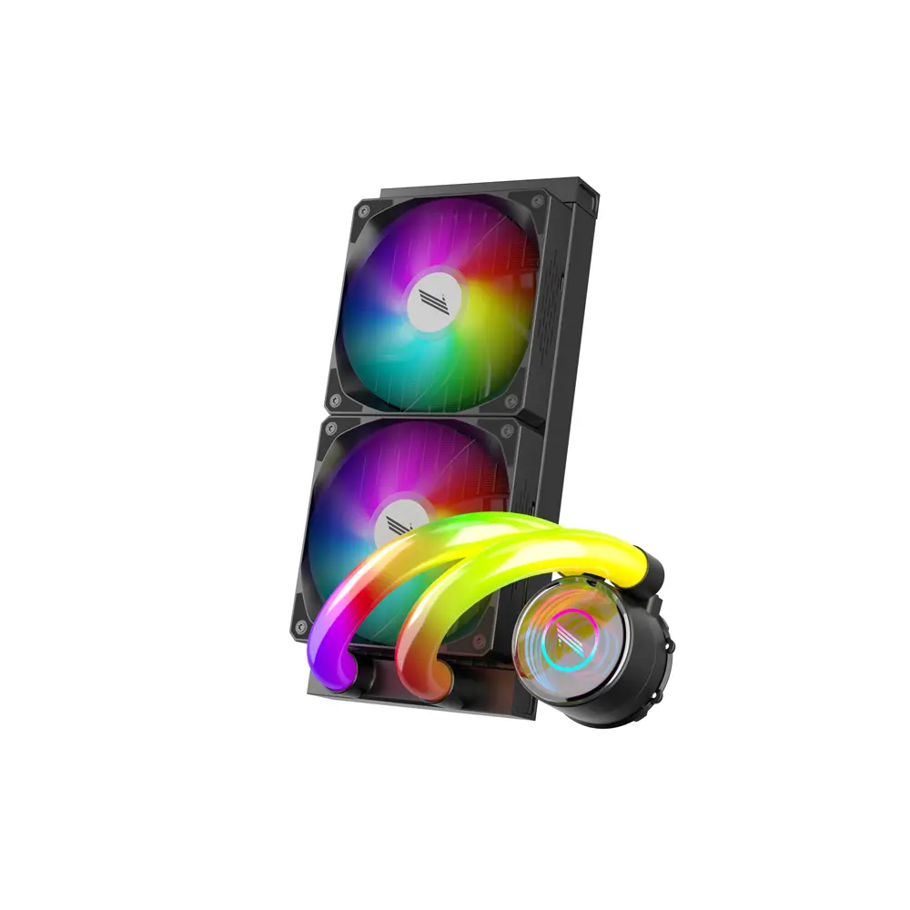 1stPlayer Infinite Space MTIS-240-BK RGB Liquid cooler - Black Cooling System 