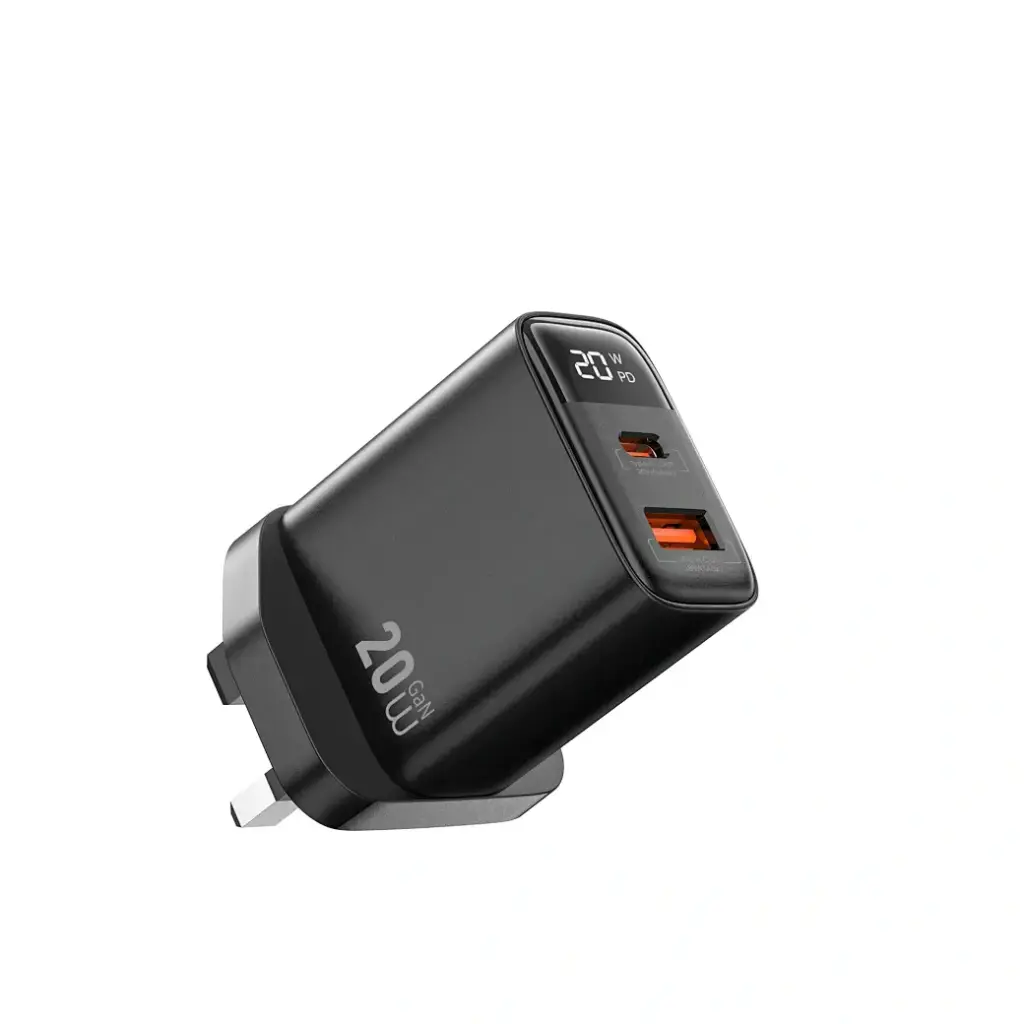 WiWU Wi-G009 Firefly 20W PD GaN Fast Charger A+C Wall Charger