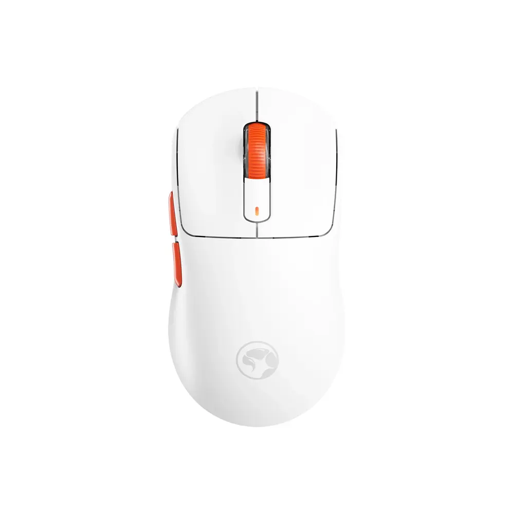 Marvo G964W WH Niro 60 12,000 DPI Tri-Mode RGB Backlight White Gaming Mouse
