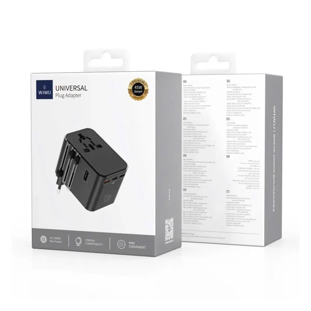 Wiwu 45W Universal Plug Adapter