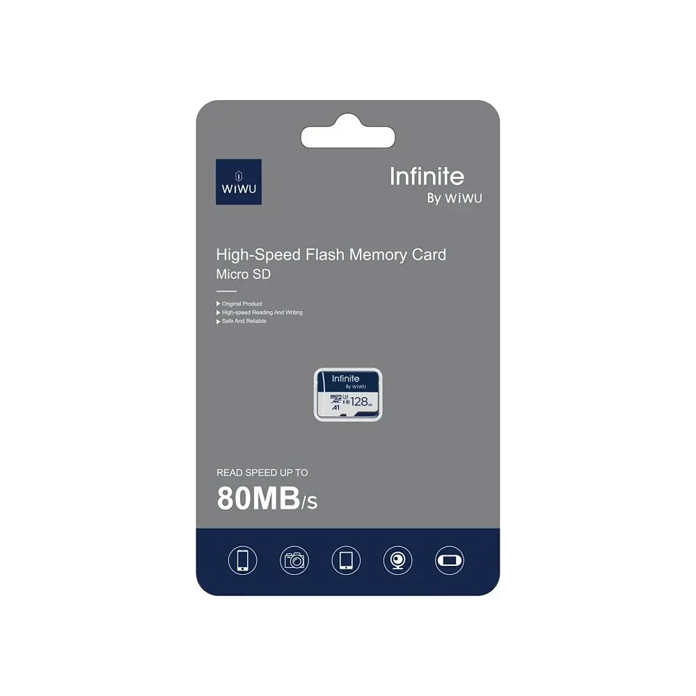 WiWU FC004 128GB Universal Micro High-Speed Flash Memory Card - MicroSD