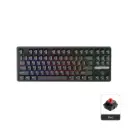 1stPlayer DK6.0 Tenkeyless 87 Key Wired Black Gaming Keyboard Red Switch RGB Hot Swappable