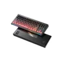 1stPlayer NEO87 88 Key Compact Tri-Mode Rose Nebula Gaming Keyboard RGB Backlit Cranberry Switch