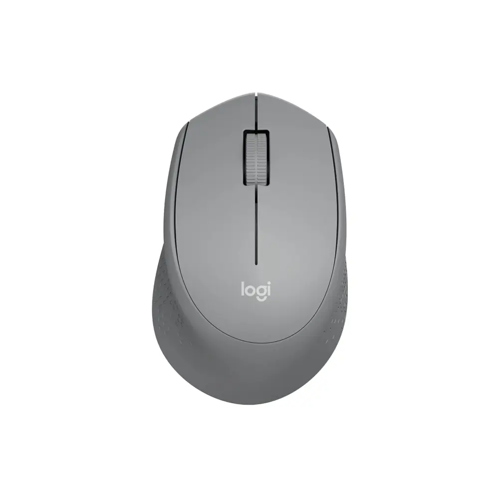 Logitech M3301 Gray Silent Plus Wireless Mouse 2.4GHz Optical Tracking Compact Design