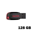 SanDisk Cruzer Blade 128GB USB 2.0 Red Flash Drive