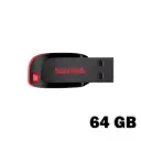 SanDisk Cruzer Blade 64GB USB 2.0 Red Flash Drive