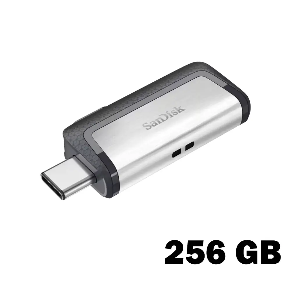SanDisk 256GB Ultra Dual Drive USB Type-C | USB-C & USB-A | High-Speed USB 3.1 up to 150MB/s OTG Flash Drive