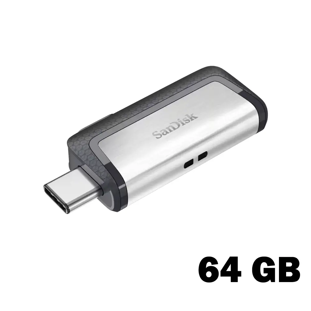 SanDisk 64GB Ultra Dual Drive USB Type-C | USB-C & USB-A | High-Speed USB 3.1 up to 150MB/s OTG Flash Drive