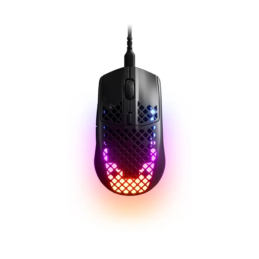 SteelSeries Aerox 3 AquaBarrier RGB Wired Onyx Black Ultra Lightweight 59g Gaming Mouse 