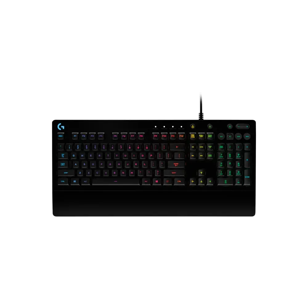 Logitech G213 Prodigy Mech-Dome Spill-Resistant USB Wired RGB Black Gaming Keyboard