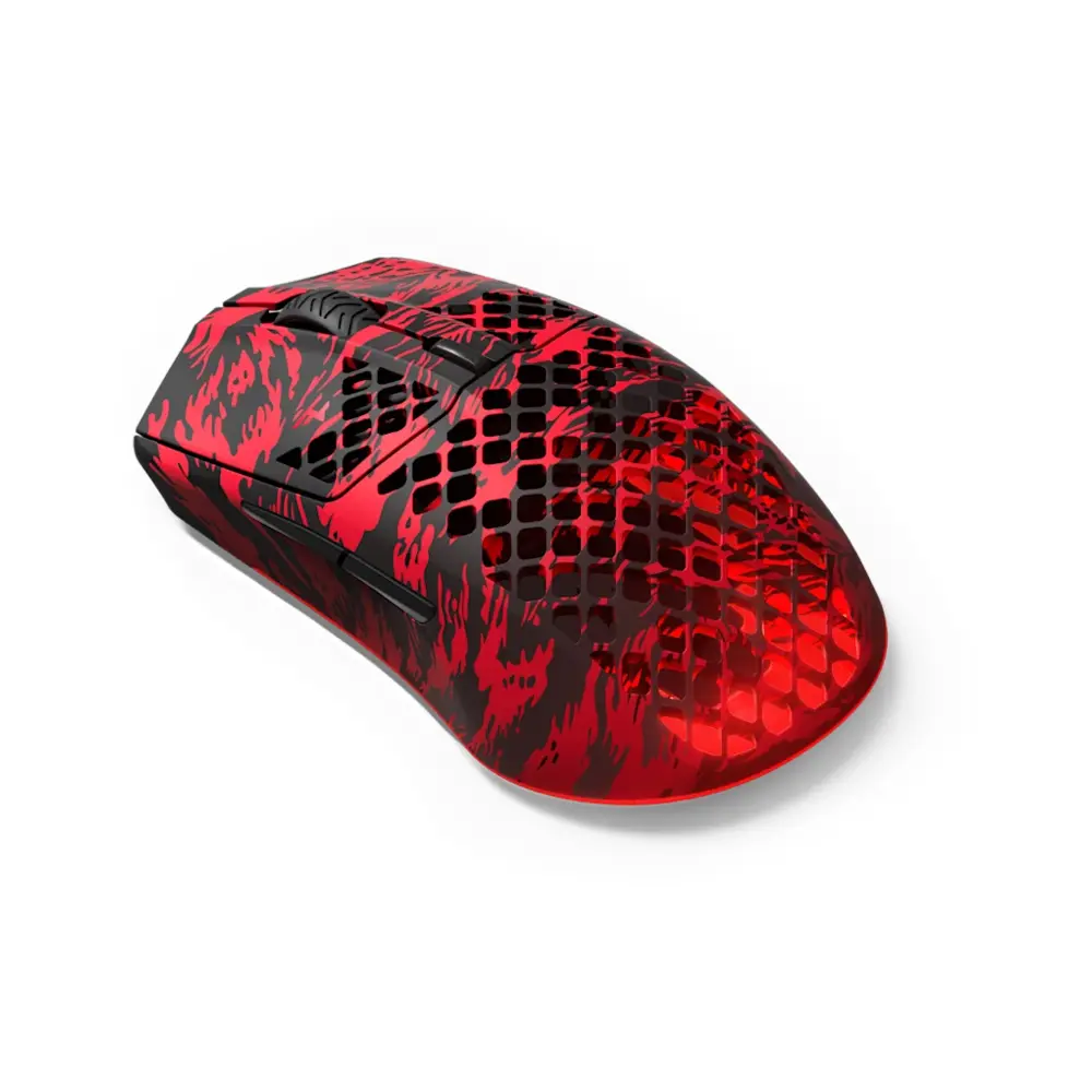 SteelSeries Aerox 3 Wireless FaZe Clan Edition Ultra Lightweight RGB Black Gaming Mouse Dual Wireless (2.4GHz + Bluetooth) 
