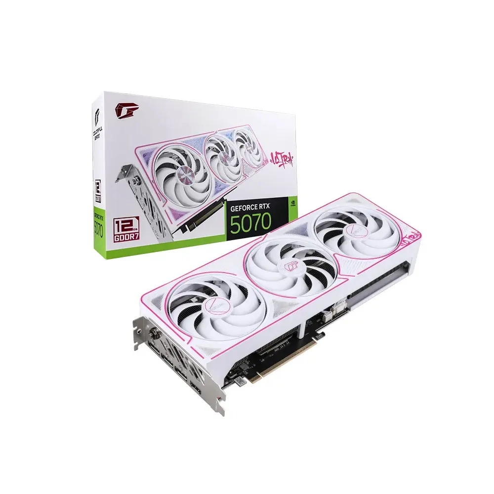 Colorful iGame RTX 5070 Ultra OC 12GB GDDR7 192Bit (NB EX 12GB-V) - White Graphic Card
