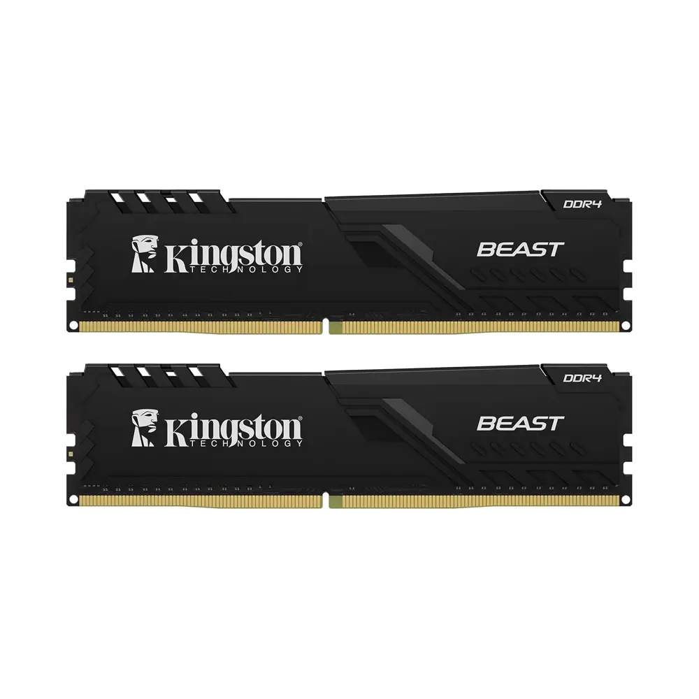 Kingston 16GB(2x8GB) Beast Black 3600MHZ CL17 DDR4 Desktop Black PC RAM 