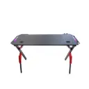 Adax Spider Gaming Desk 120cm Carbon Fiber Surface Computer Table with Headset Hook, Cup Holder, RGB Lighting Unique Spider-Leg Design Gaming Desk