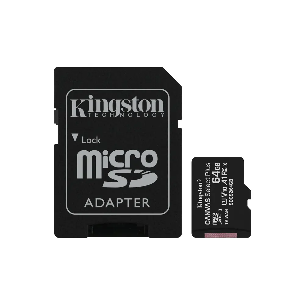 Kingston Canvas Select Plus MicroSD (64GB, SDCS2/64GB) 