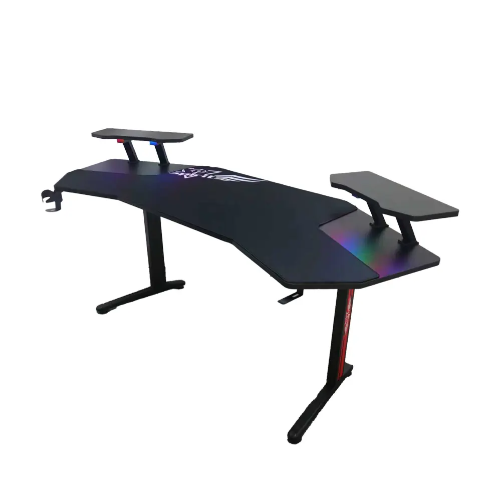 Adax Phantom X Black The Ultimate Flagship Desk with Bold Design & Maximum Features - Gaming Desk (Without Installation)