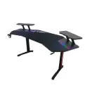 Adax Phantom X Black The Ultimate Flagship Desk with Bold Design & Maximum Features - Gaming Desk (Without Installation)