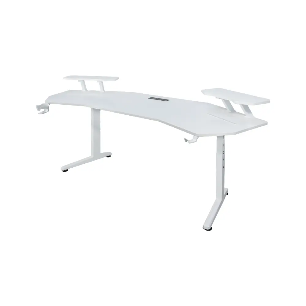 Adax Phantom X White The Ultimate Flagship Desk with Bold Design & Maximum Features - Gaming Desk (Without Installation)