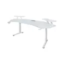 Adax Phantom X White The Ultimate Flagship Desk with Bold Design & Maximum Features - Gaming Desk (Without Installation)