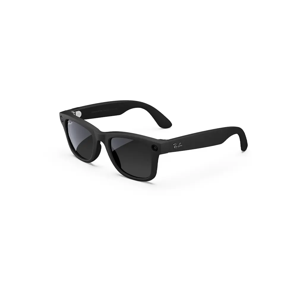 Ray-Ban Wayfarer S50 (RW4006) Matte Black/Polar Gradient Graphite - Smart Glasses