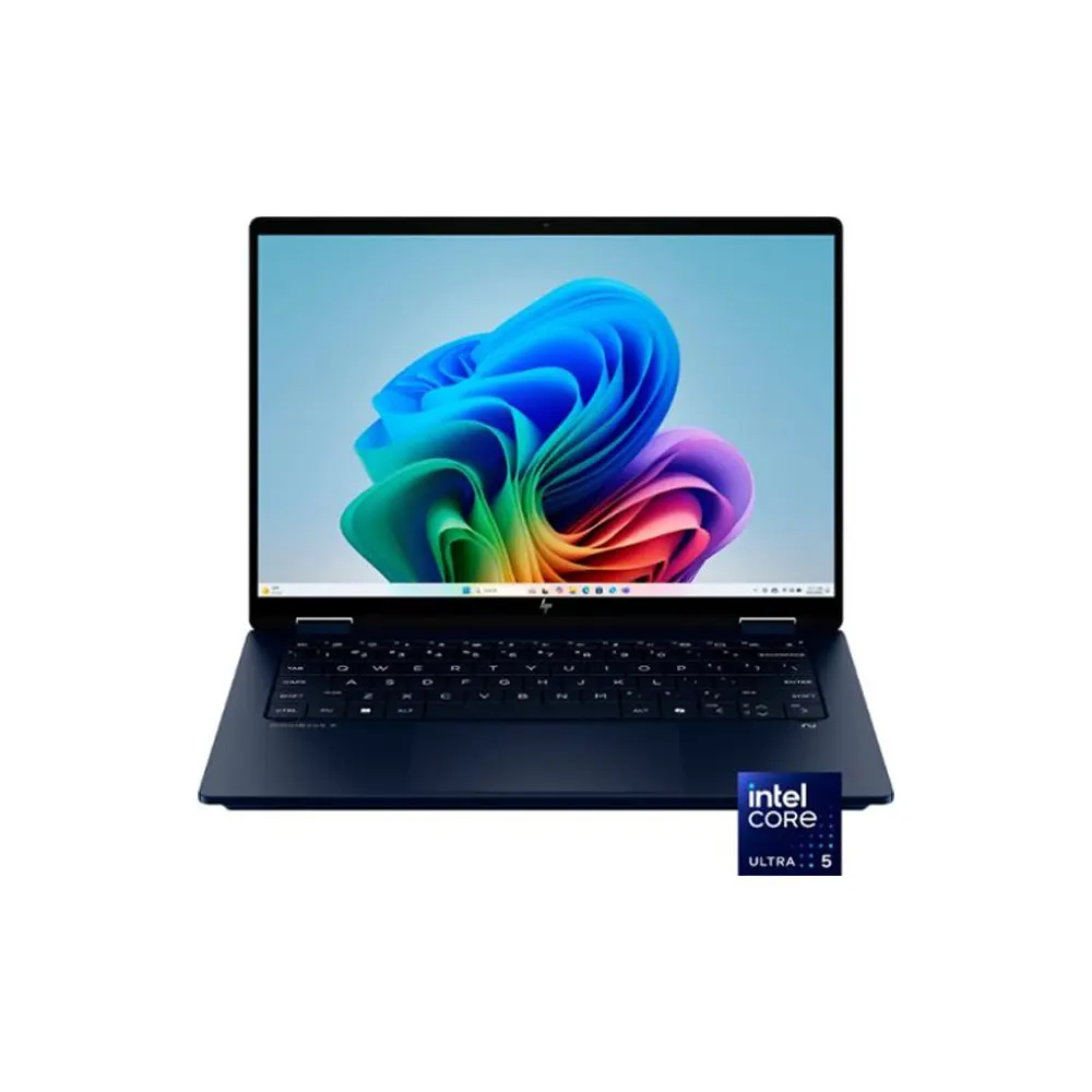 HP OmniBook X Flip Core Ultra 5-226V 16GB RAM 512GB SSD 14" 2K(1920x1200) 2 in 1 TouchScreen Backlit Keyboard Win11 Atmospheric Blue - Premium Laptop (EN Keyboard)