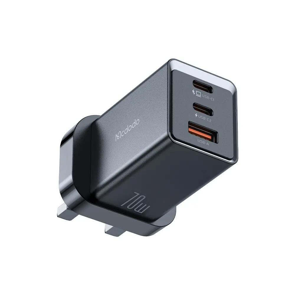 McDodo 70W 2C+1A GAN 5 Mini Pro Fast Black Charger (UK)