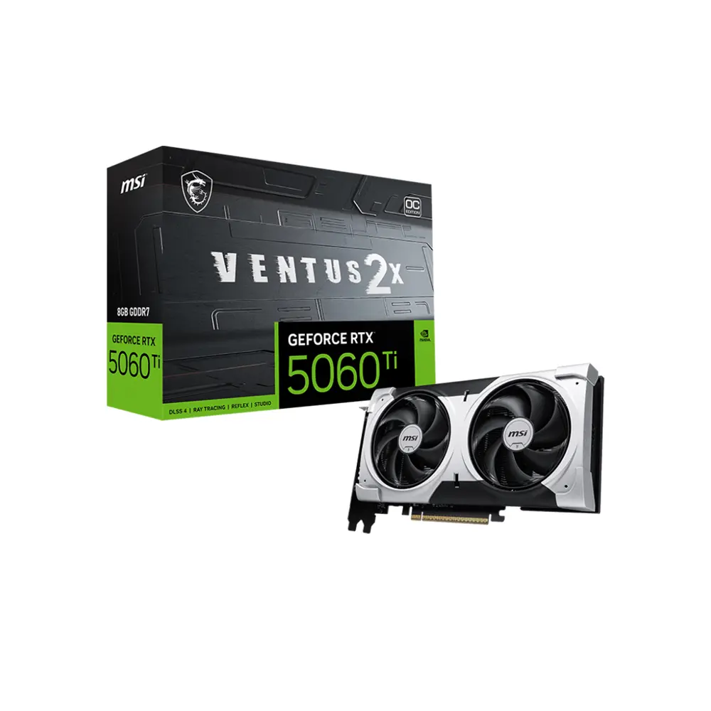 MSI GeForce RTX 5060 Ti 8GB DDR7 Ventus 2X OC Plus 128Bit - Graphic Card
