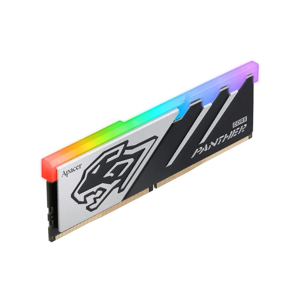Apacer Panther RGB 16GB 1x16GB 6400MHz CL36 DDR5 Gaming Ram (AH5U16G64C6529BAA-1)