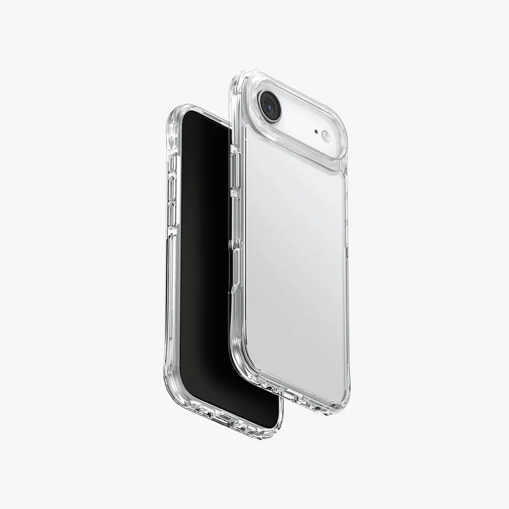 UNIQ iPhone 17 Air LifePro Xtreme True Clarity Slim Hybrid Case with Curved AirLite Corners (Crystal Clear)
