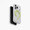 UNIQ iPhone 17 Pro Combat Active Triple-Layered Luminous Rugged Protective Case with MagSafe (Clear/Lume-Lime)