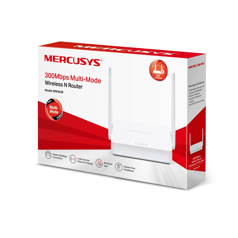 TP-Link Mercusys MW306R 300Mbps Multi-Mode Wi-Fi Router