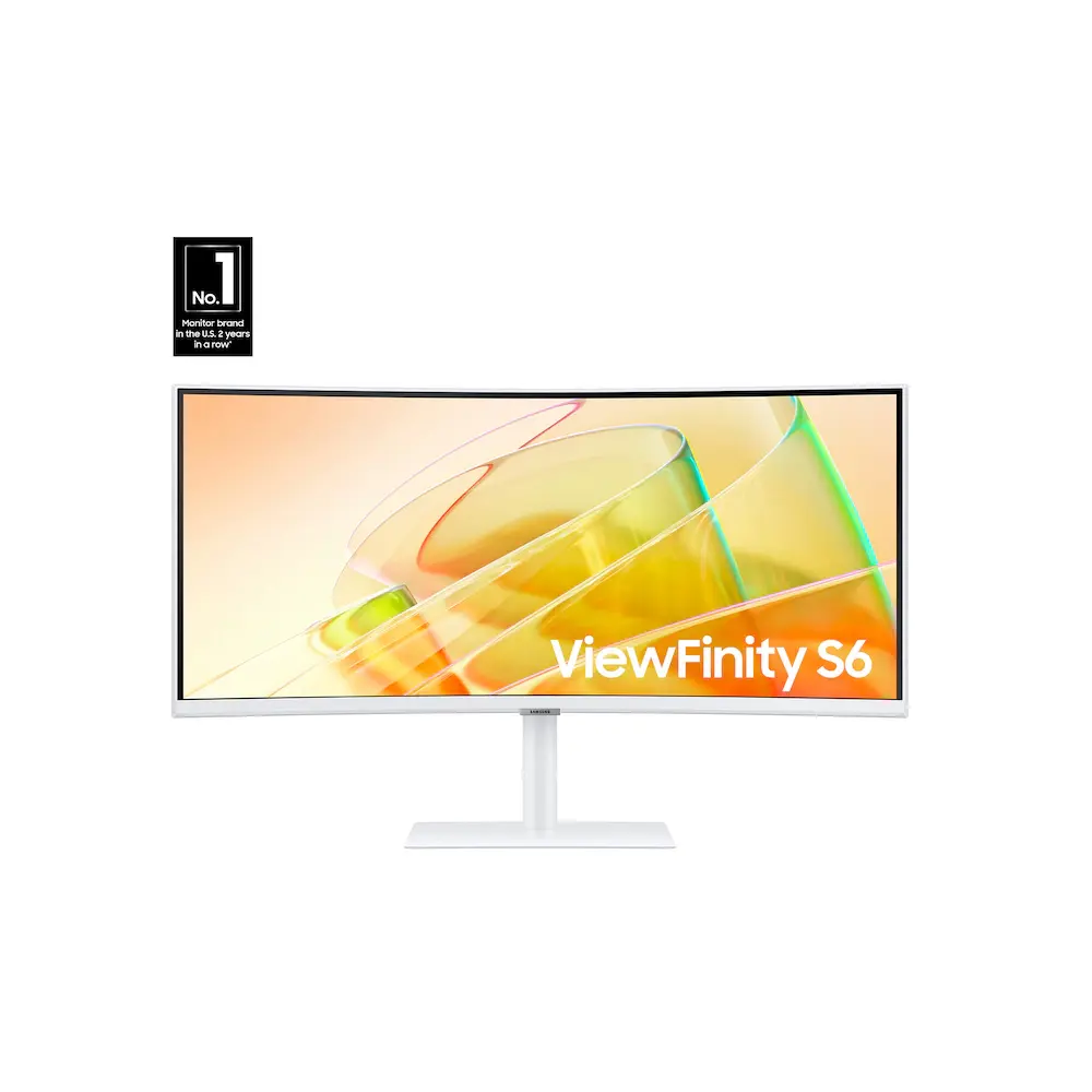 Samsung 34" ViewFinity S6 S65TC UWQHD (3440x1440) 5ms HDR10 FreeSync Curved Premium Office Monitor