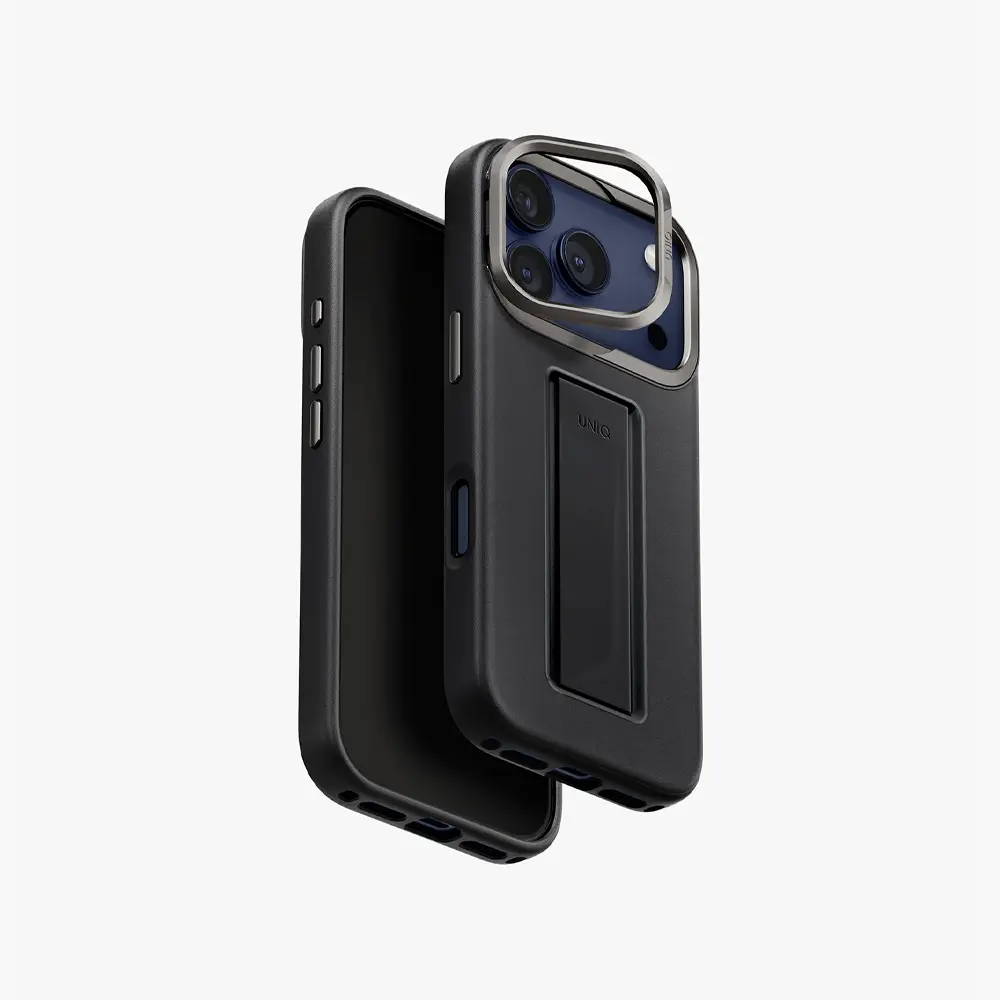 UNIQ iPhone 17 Pro Heldro Pro FlexGrip Leatherette Case with MagSafe