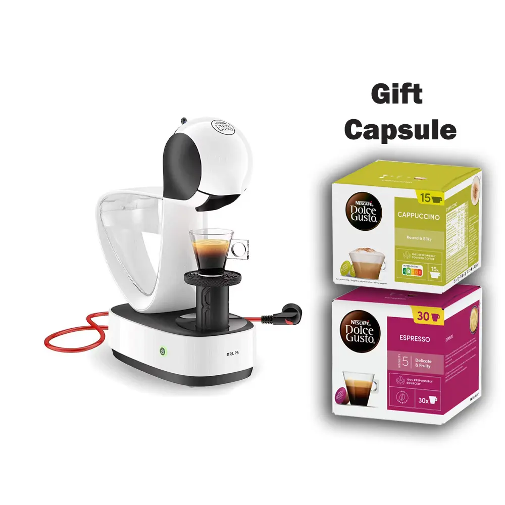 Nescafe Krups Dolce Gusto Infinissima Coffee Machine with Cappuccino and Espresso Capsule