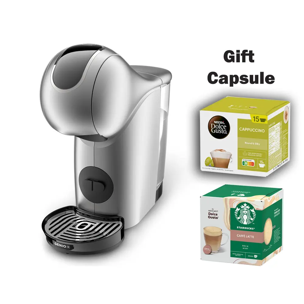 Nescafe Krups Dolce Gusto Genio S Touch Coffee Machine with Starbucks Caffe Latte and Cappuccino Capsule