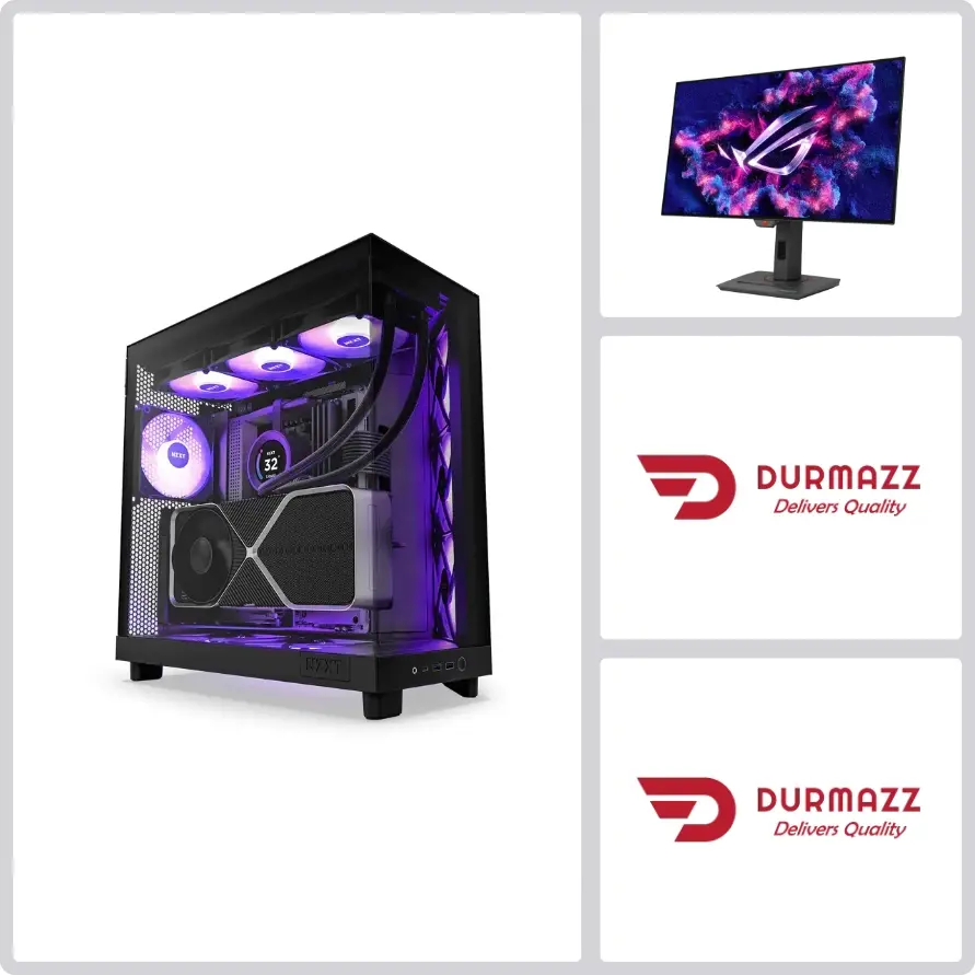Platinum PL-870TiABND AMD Ryzen 7-9000X Series, Asus ROG Strix GeForce RTX 5070 Ti 16GB Graphic Card, 32GB DDR5 RAM, 2TB NVMe SSD, ASUS PRIME X870-P Motherboard | High-End Gaming Bundle (QHD 240Hz OLED Monitor Included)