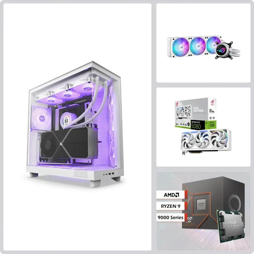 Platinum PL-980A AMD Ryzen 9-9900X Series, Asus ROG Astral GeForce RTX 5080 16GB Graphic Card, 32GB DDR5 RAM, 2TB NVMe SSD, ASUS ROG STRIX X870-A Motherboard | High-End Gaming System