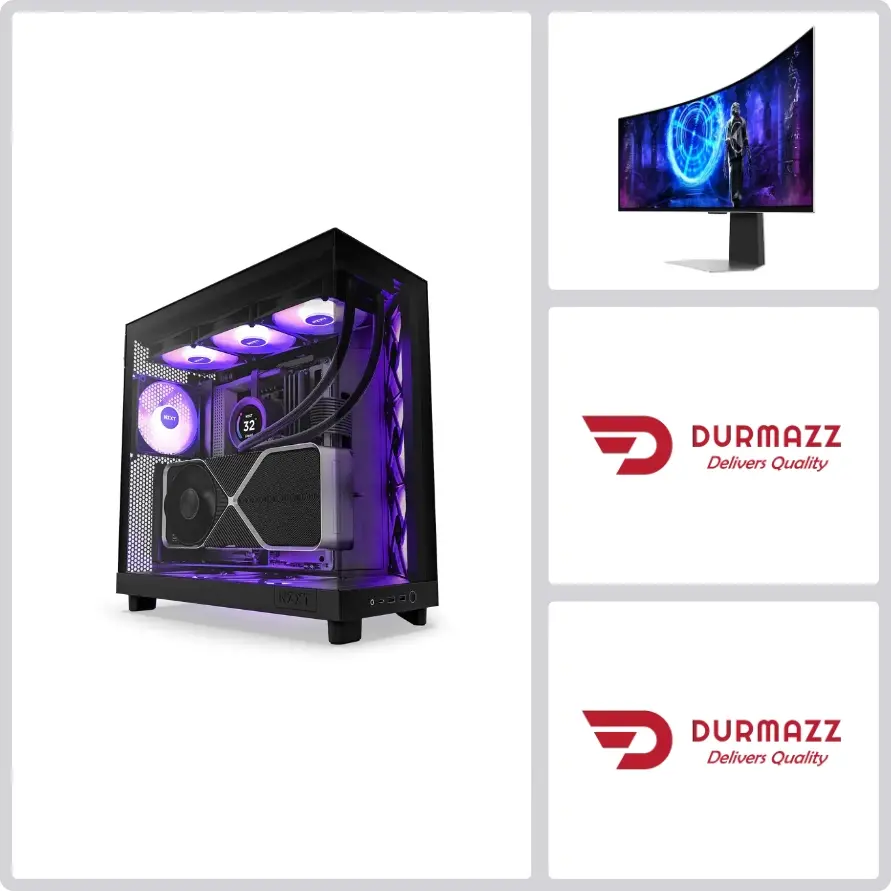 Platinum PL-990ABND AMD Ryzen 9-9900X Series, Asus ROG Astral GeForce RTX 5090 32GB Graphic Card, 32GB DDR5 RAM, 2TB NVMe SSD, ASUS PROART X870E-CREATOR Motherboard | Ultra High-End Gaming Bundle (Dual QHD 240Hz OLED Curved Monitor Included)