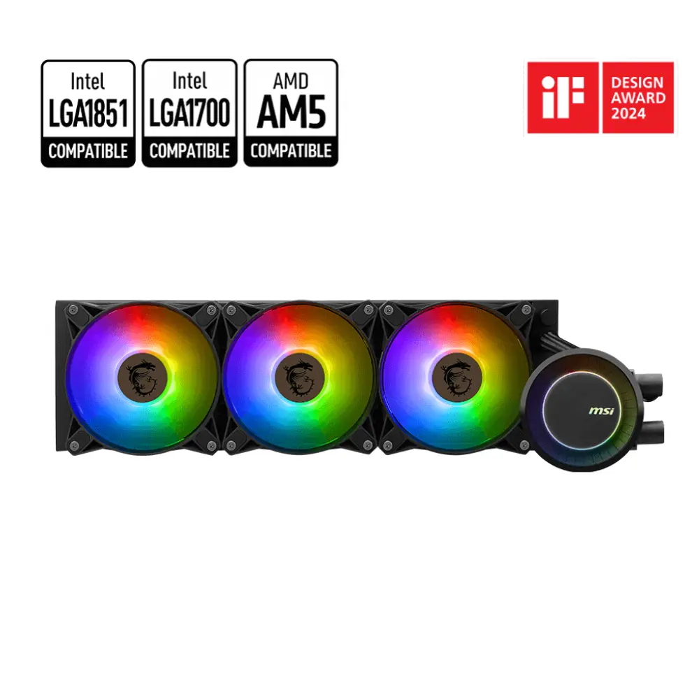 MSI MAG CORELIQUID E360 Black liquid Cooler