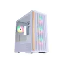 1stPlayer WD5 Middle Tower Light Wood White Gaming ATX Case (4 Fan Inside, Support 10 Fans)