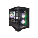 1stPlayer UV5(UView 5) Middle Tower Black Gaming ATX Case (3 Fan InsideSupport 7 Fans)