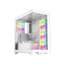 1stPlayer Mi8 Middle Tower White Gaming ATX Case (Support 10 Fans)